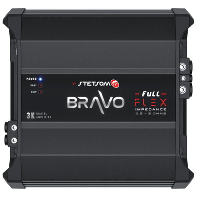 Stetsom Bravo Flex 3000w 0,5 - 2Ohms Fullrange Mono Amp
