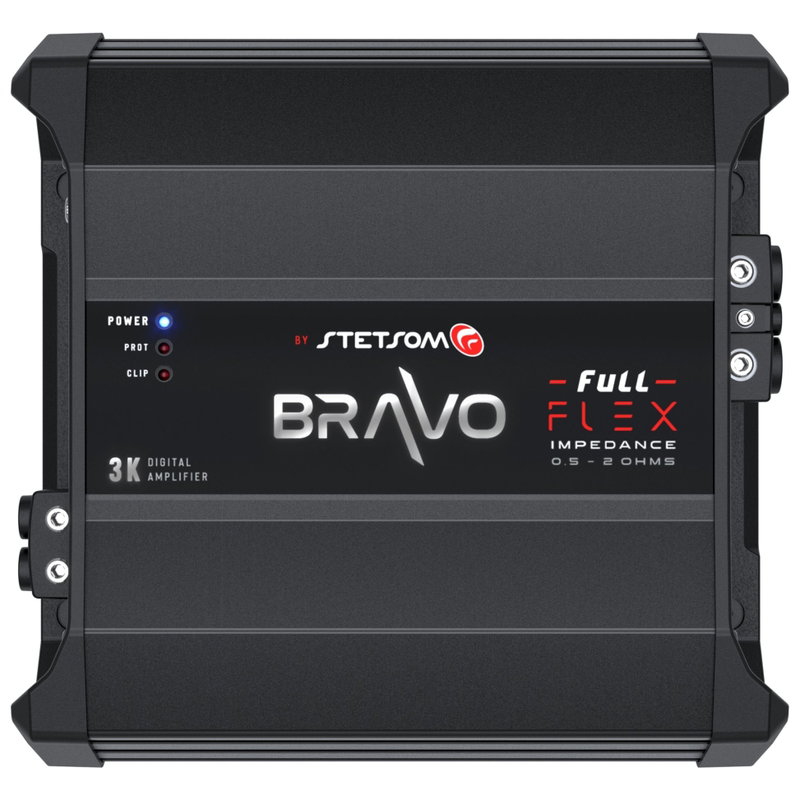 Stetsom Bravo Flex 3000w 0,5 - 2Ohms Fullrange Mono Amp