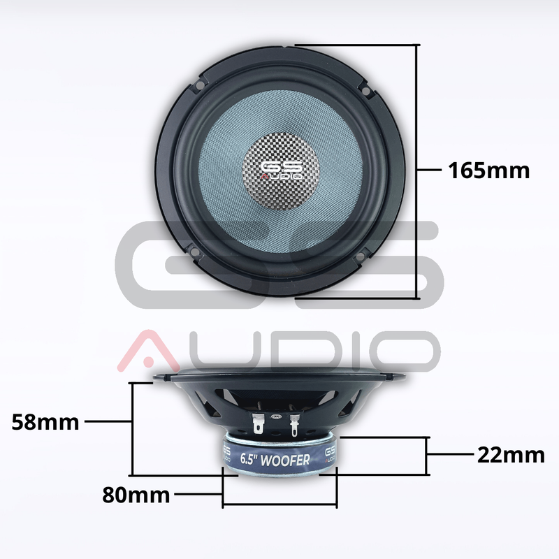 GS Audio Blå 6,5" kitsystem
