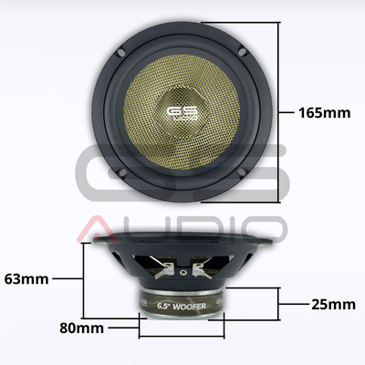 GS Audio Yellow 6.5" kitsystem