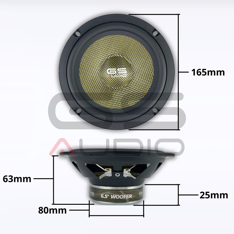 GS Audio Yellow 6.5" kitsystem