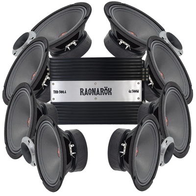 DD Audio VO-M208-S4 8x8" Amp kit