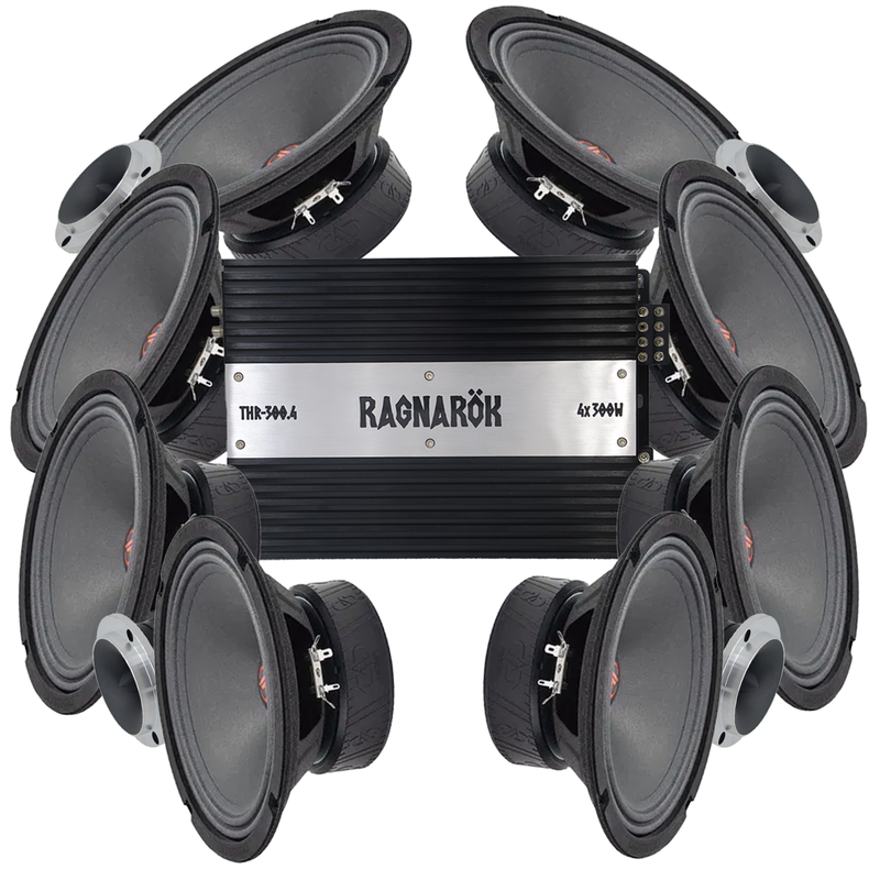 DD Audio VO-M208-S4 8x8" Amp kit