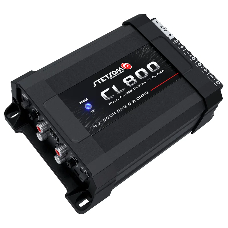 Stetsom CL 800.4 2 Ohm – Kompakt 4-kanals slutsteg med 800 W RMS