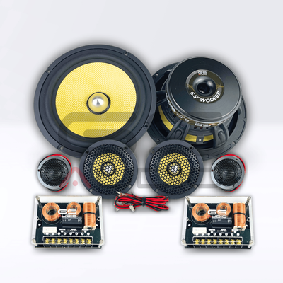 GS Audio Yellow 6.5" 3-vägs kitsystem