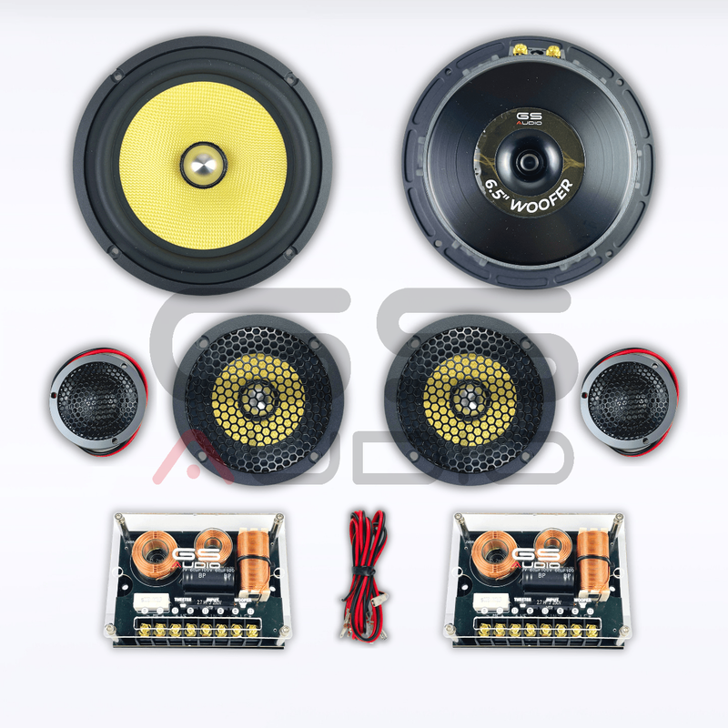 GS Audio Yellow 6.5" 3-vägs kitsystem