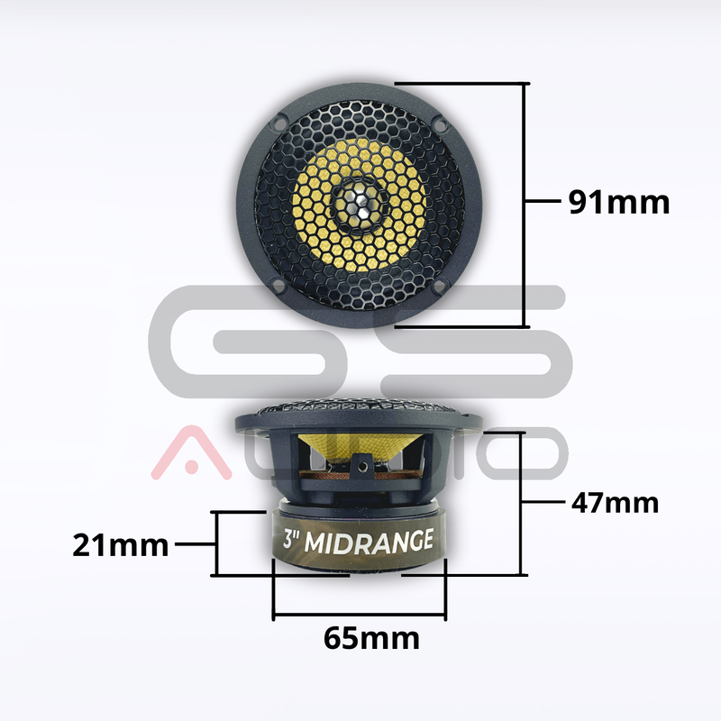 GS Audio Yellow 6.5" 3-vägs kitsystem