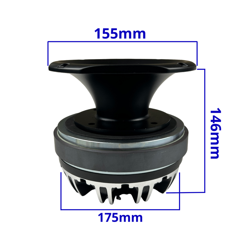 Gs Audio Driver/Tweeter TW75 - 0.6/14kHz - 8 Ohm - 300 WRMS + horns