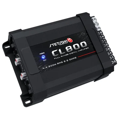 Stetsom CL 800.4 2 Ohm – Kompakt 4-kanals slutsteg med 800 W RMS