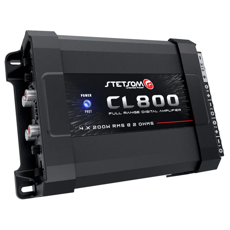 Stetsom CL 800.4 2 Ohm – Kompakt 4-kanals slutsteg med 800 W RMS