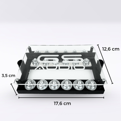 GS Audio | Car Audio 6+6 ANL Fuse Holder with Plexiglass Cover