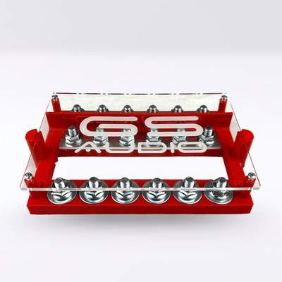 GS Audio | Car Audio 6+6 ANL Fuse Holder with Plexiglass Cover