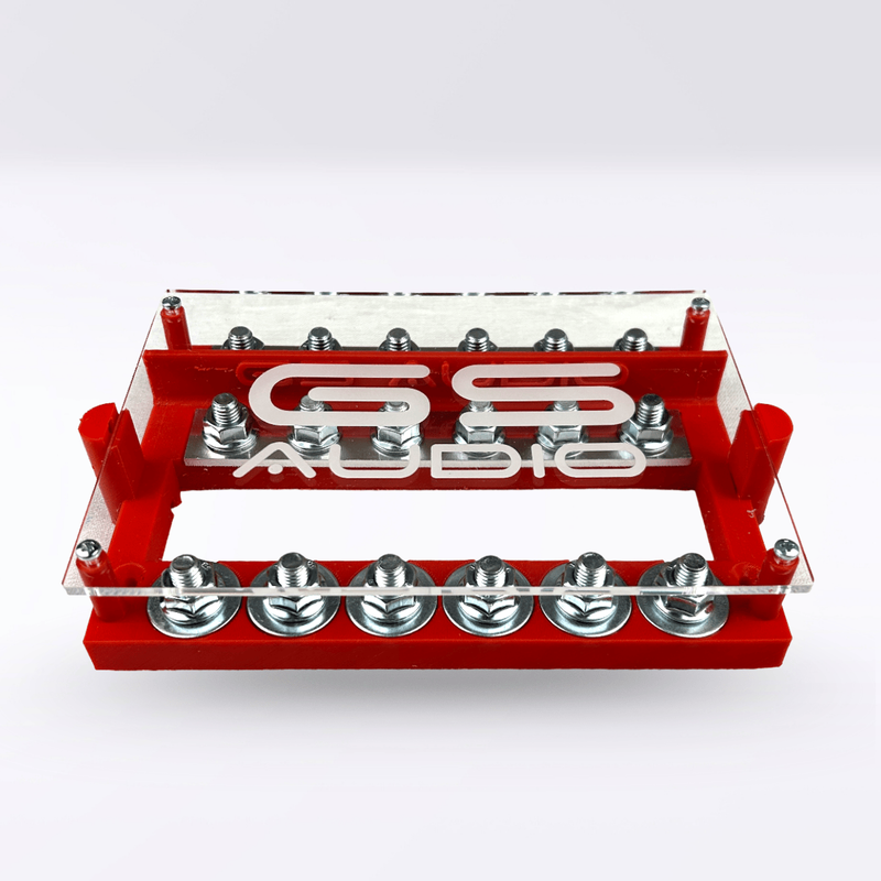 GS Audio | Car Audio 6+6 ANL Fuse Holder with Plexiglass Cover