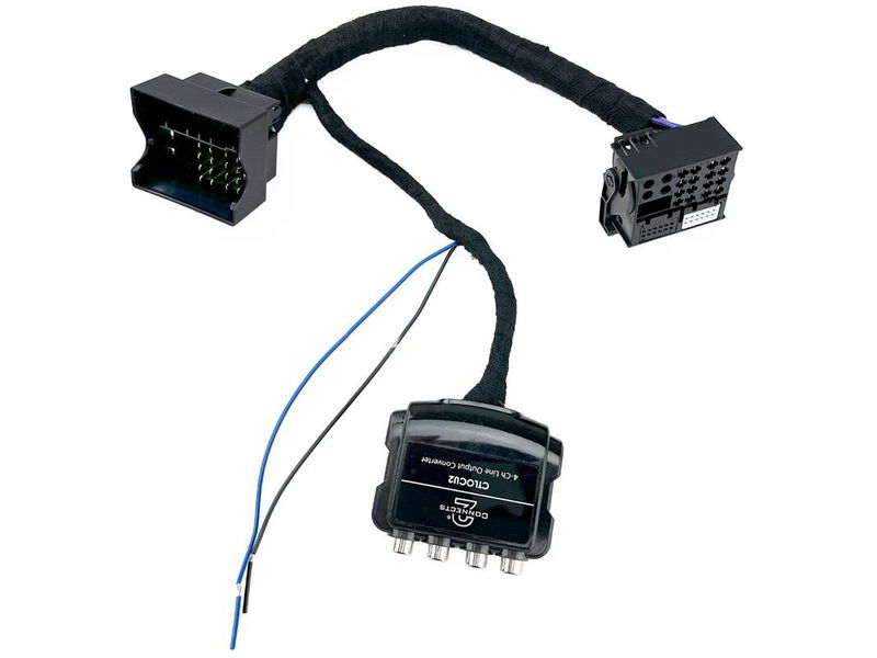 BMW, VW, Alfa Romeo, Audi, Mercedes, Seat & Skoda (Quadlock) – 4-kanals Line Out Converter