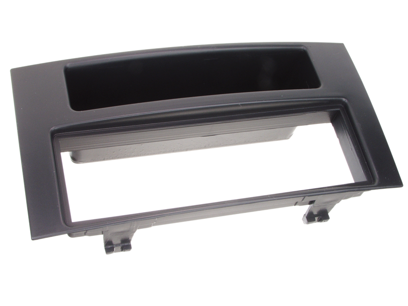 ACV 1-DIN facia plate with pocket VW Touareg / T5 black 100623