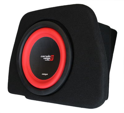 Baslåda Cerwin-Vega VEGA 10" för Audi A4 B8 Sedan