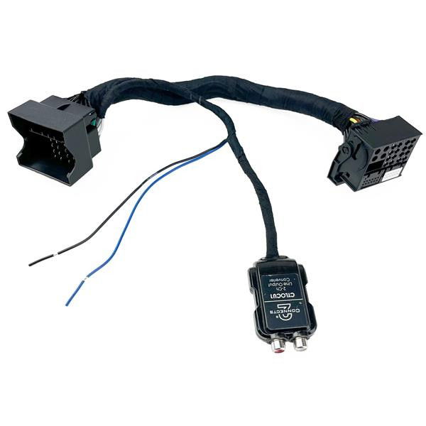 BMW, VW, Alfa Romeo, Audi, Mercedes, Seat and Skoda (Quadlock) 2 Channel Line Out Converter