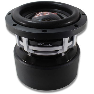 B2 Audio RAMPAGE Competition Series 6.5" 1000 Watt RMS Carbon Fiber Dual 1-Ohm 2" Voice Coil Subwoofer