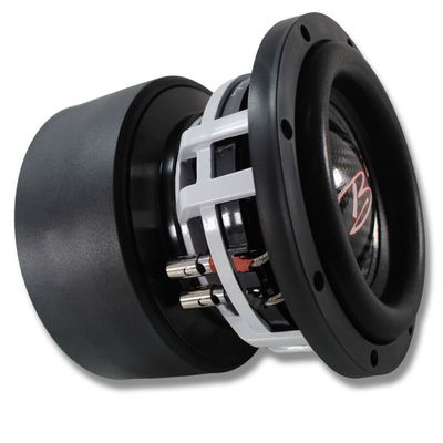 B2 Audio RAMPAGE Competition Series 6.5" 1000 Watt RMS Carbon Fiber Dual 2-Ohm 2" Voice Coil Subwoofer