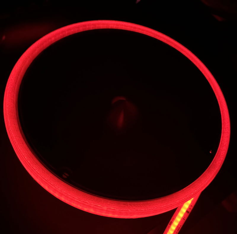 Ledring för högtalare - 8 tum Röd