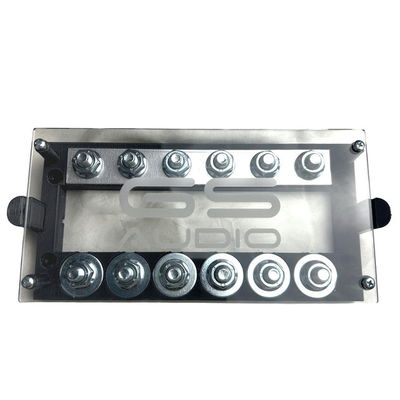 GS Audio | Portafusibili 6 connessioni ANL con Cover Plexiglass per car audio