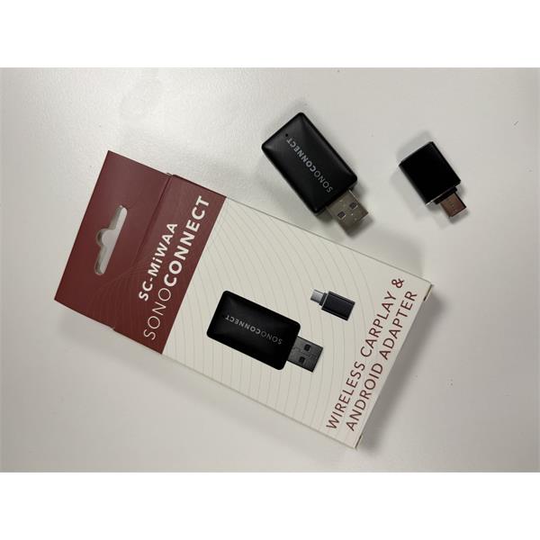SONOCONNECT SC-MiWAA - Trådlös CarPlay och Android Auto adapter