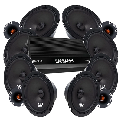 DD Audio VO-M106-S4 8x6.5" Amp kit