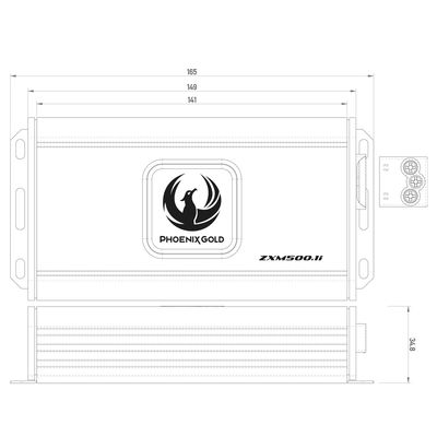 Phoenix Gold ZXM500.1i – Class-D Mono Mini Amplifier
