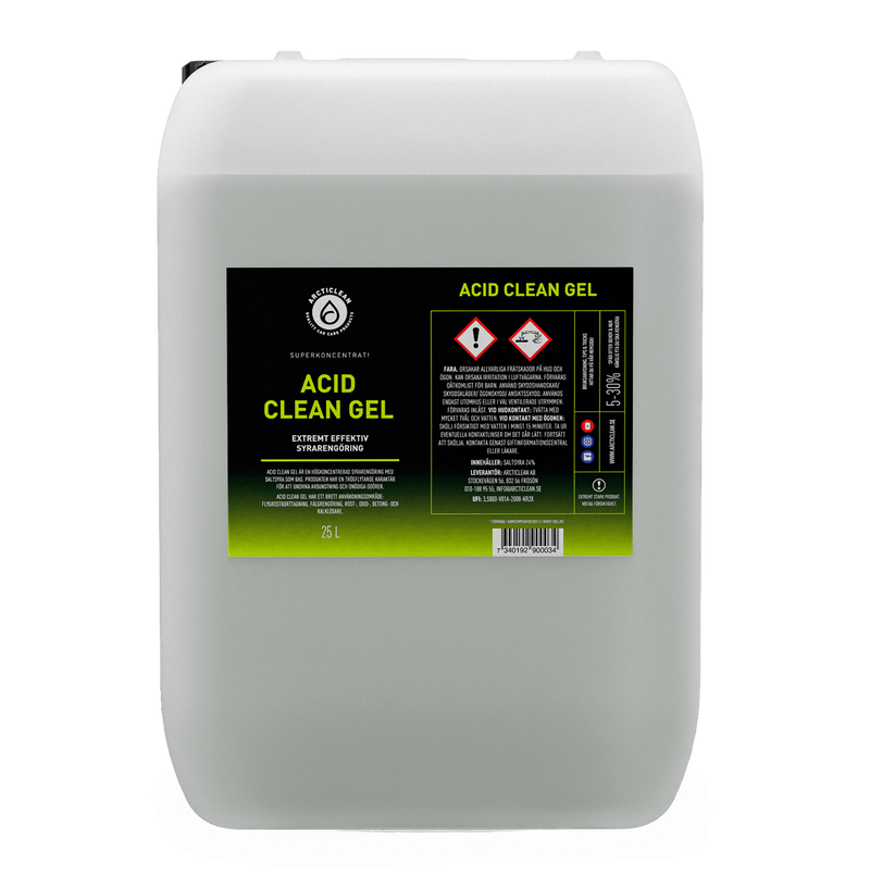 Acid clean gel