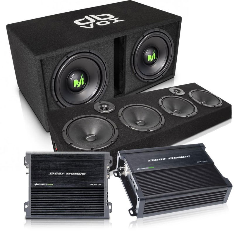 Machete planka med 2x12" baslåda Ampkit