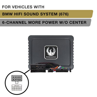 Phoenix Gold ZDAP-BMW4 Plug & Play DSP Power-Up Kit for BMW vehicles with HiFi Sound System (676) before 2019