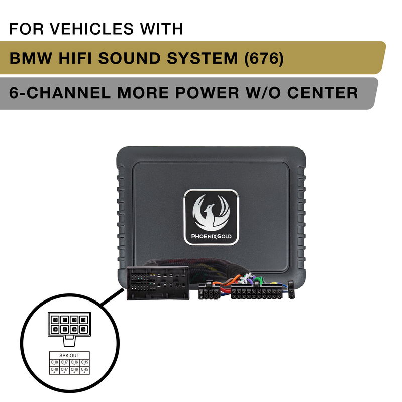 Phoenix Gold ZDAP-BMW4 Plug & Play DSP Power-Up Kit for BMW vehicles with HiFi Sound System (676) before 2019
