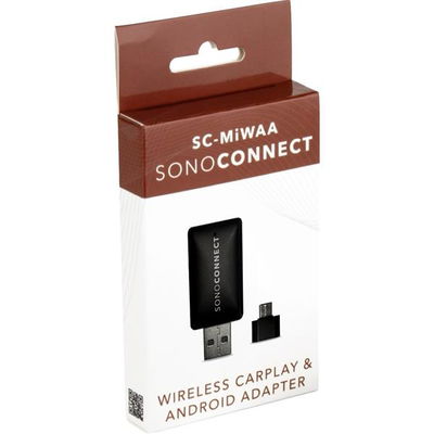SONOCONNECT SC-MiWAA - Trådlös CarPlay och Android Auto adapter
