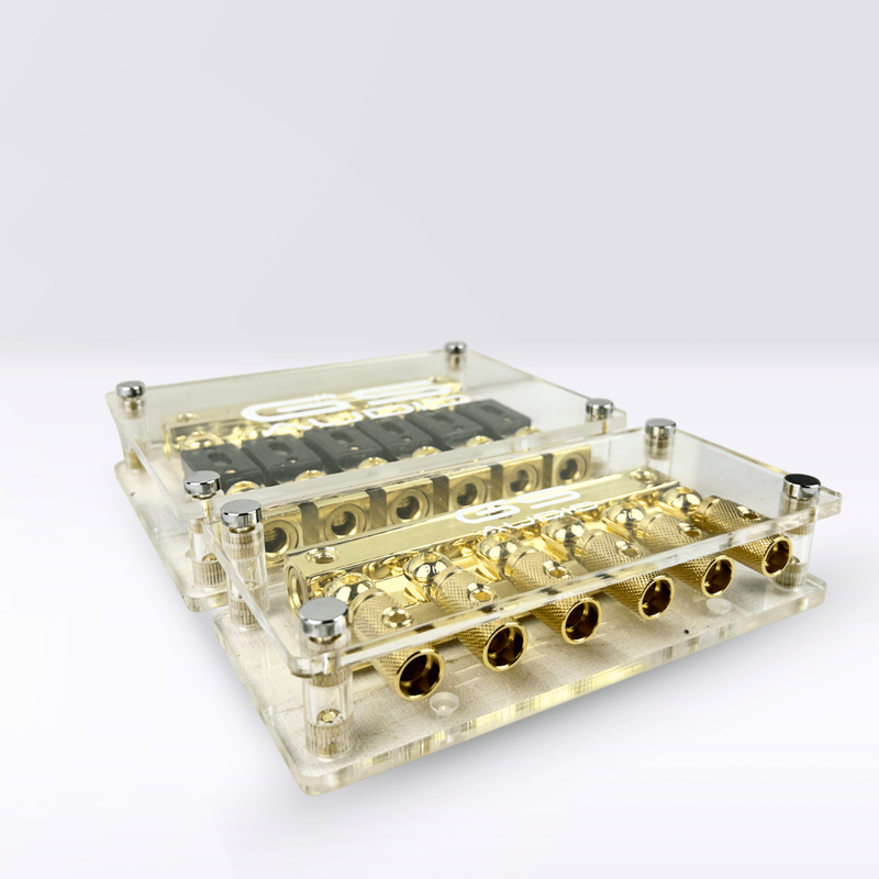 GS Audio ANL fuse holder IN:3x70 OUT:6x70 | Positive/Negative 6-Way