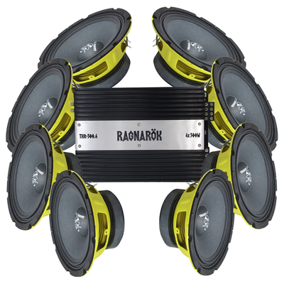 Ground Zero GZCK 200XSPL 8x8" Amp pack