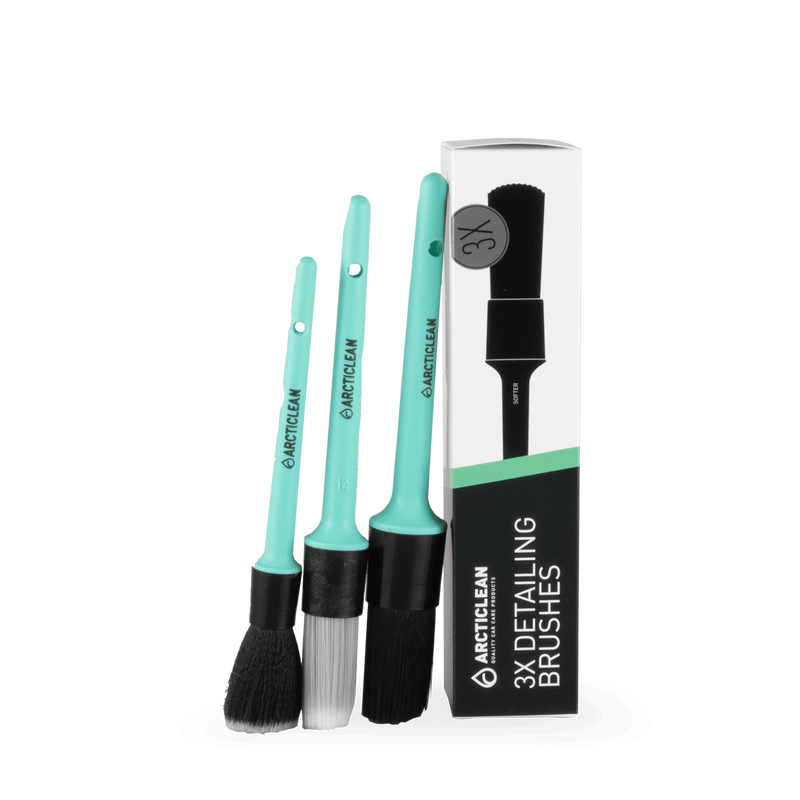 3x detailing brushes - penselset