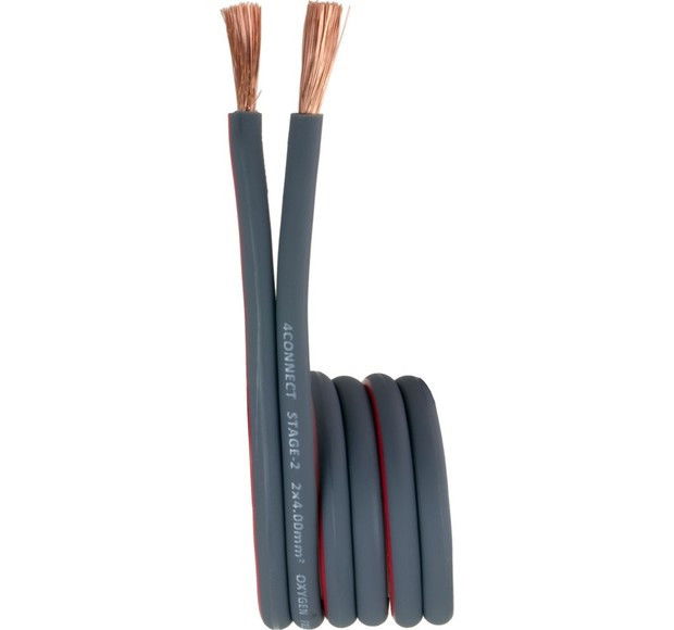 4CONNECT 4-800242 STAGE2 OFC-högtalarkabel 2x4,0mm2, 100m