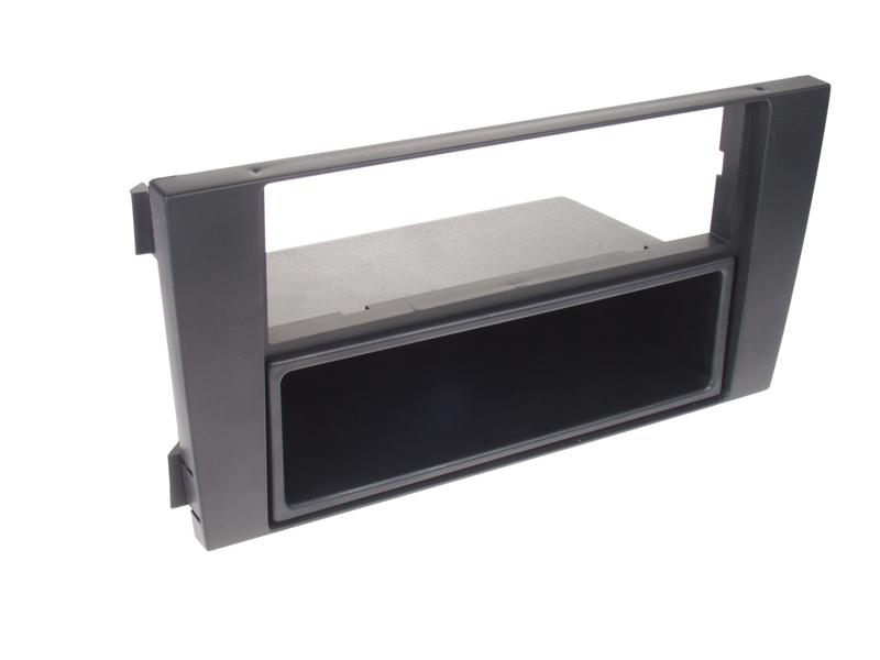 ACV 2-DIN facia plate with pocket Audi A6 2001 - 2005 black 100604