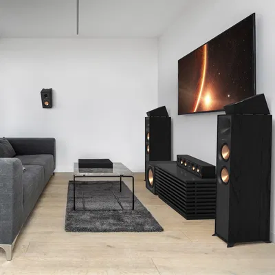 Klipsch R-600F, golvhögtalare, svart