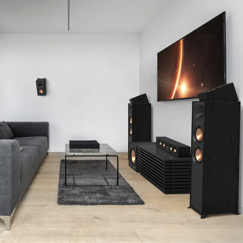 Klipsch R-600F, golvhögtalare, svart