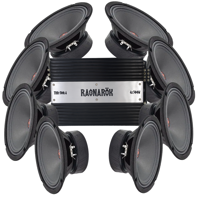 DD Audio VO-M208-S4 8x8" Amp pack