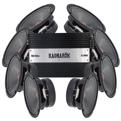 DD Audio VO-M206-S4 8x6.5" Amp pack