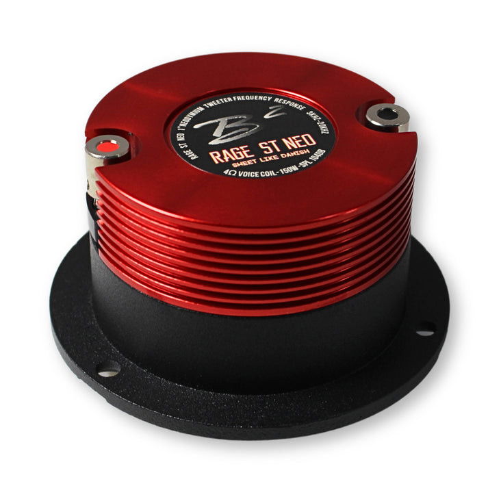B2 Audio RAGE Series Pair of 1" 4-Ohm 75 Watt RMS Neodymium Tweeters, OD 2.95" RAGE ST NEO B2 Audio RAGE Series Pair of 1" 4-Ohm 75 Watt RMS Neodymium Tweeters, OD 2.95" RAGE ST NEO