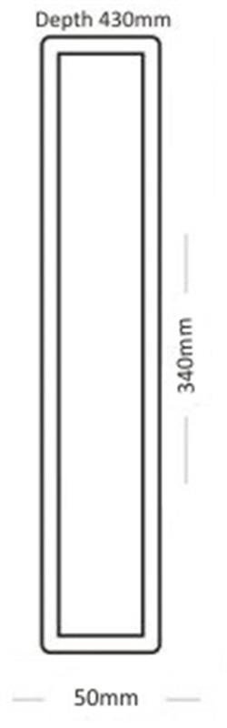 Baslåda Silver 12" 50L, 505x385x400mm