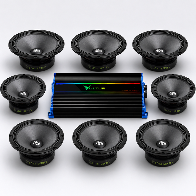 GS Audio Vultur + 8x8" Ragnarök Loki L-200SPL
