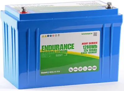 Endurance Litium 12V 100Ah Heat & BT