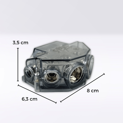 8-Way Power Distribution Block GS Audio | IN/OUT: 4x50 2x35 2x25