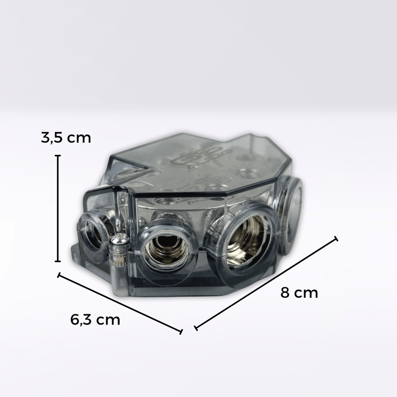 8-Way Power Distribution Block GS Audio | IN/OUT: 4x50 2x35 2x25