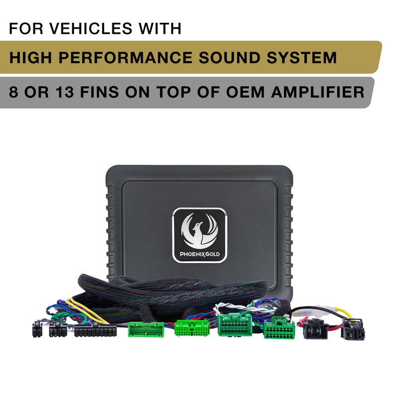 Phoenix Gold ZDAP-VOL2 Plug & Play DSP Power-Up Kit for Volvo vehicles from 2018 – Up with 8- or 13-fin OEM amplifier