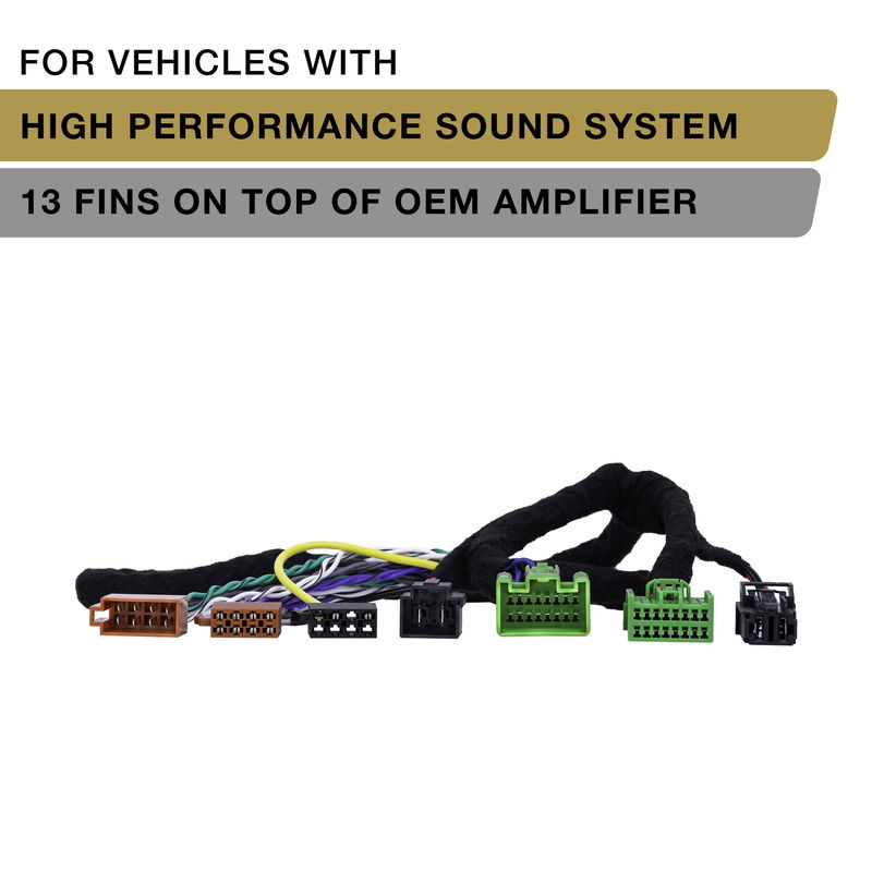 Phoenix Gold ZDT-VOL1 100cm T-Harness for Volvo vehicles from 2018 – Up with 13-fin OEM amplifier.